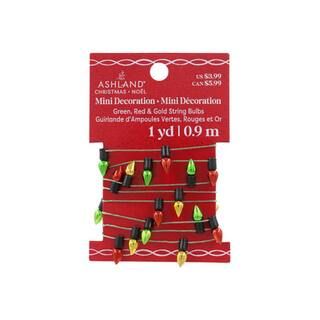 Mini Red, Green & Gold String Bulbs by Ashland® | Michaels | Michaels Stores