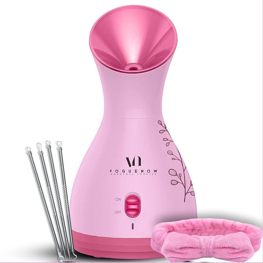 Facial Steamer Spa Kit with Complimentary 2 Skin Care Tools | Face Steamer for Facial Deep Cleani... | Amazon (US)