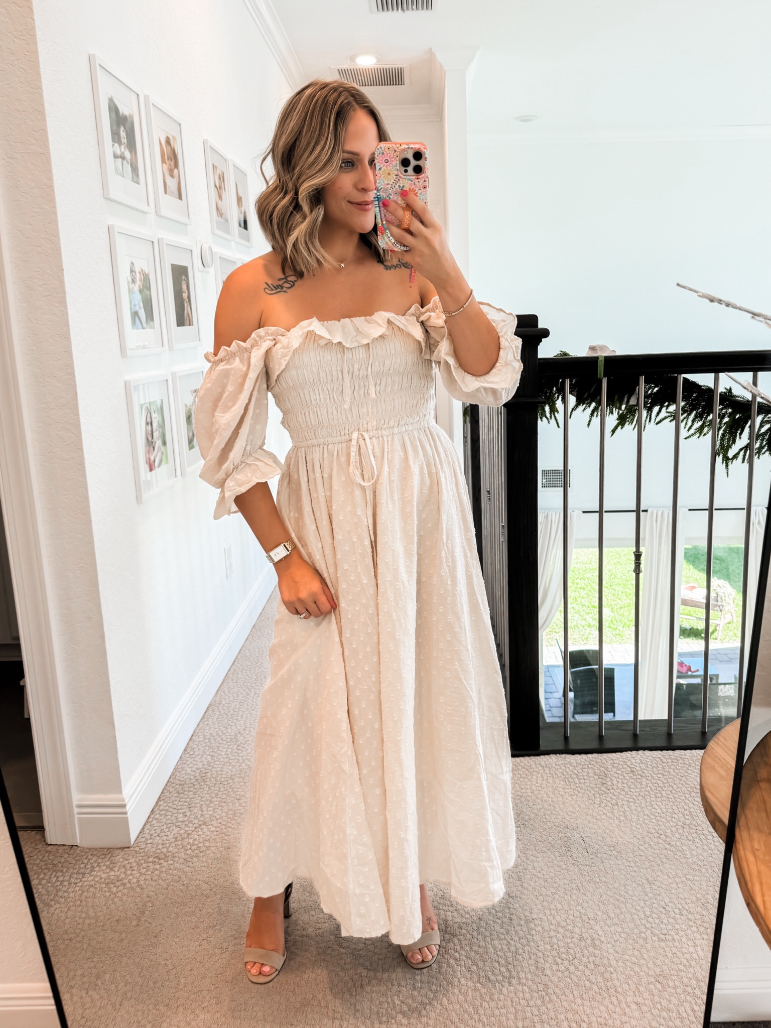 What I wore for our recent photo shoot! // wearing size small, nursing pulldown smocked top 

#LTKBump #LTKFamily #LTKFindsUnder50