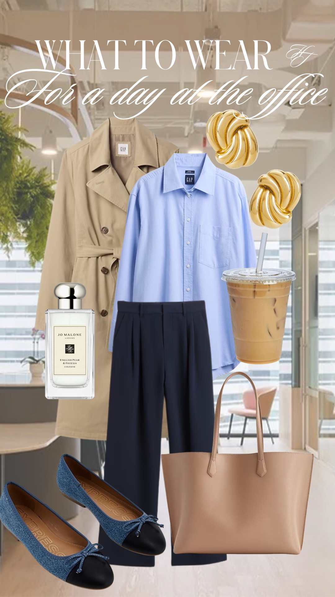 Office outfit idea | classic workwear capsule | business casual style

This is the kind of outfit you can repeat on rotation and never get bored of. Timeless, polished, and easy to mix and match.

Outfit formula:
Button down shirt + tailored trousers + flats + trench layer

Where to wear:
• Regular office days
• Team meetings
• In-office work days
• Transitional seasons (fall/spring)

Everything linked in this LTK post.

#LTKWorkwear #LTKootd #LTKmomlife