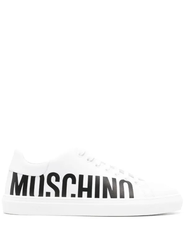 Moschino logo-print lace-up Sneakers - Farfetch | Farfetch Global