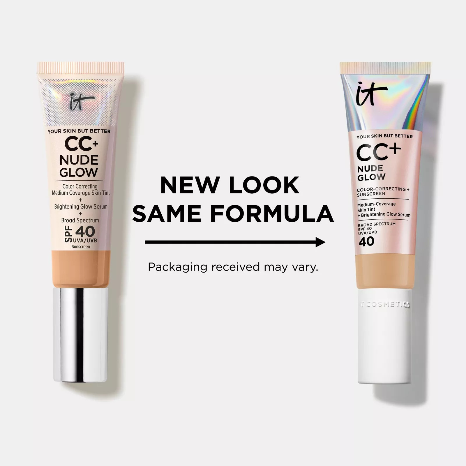 Discover IT Cosmetics CC+ Nude Glow Lightweight Foundation + Glow Serum with SPF 40; your medium ... | Ulta
