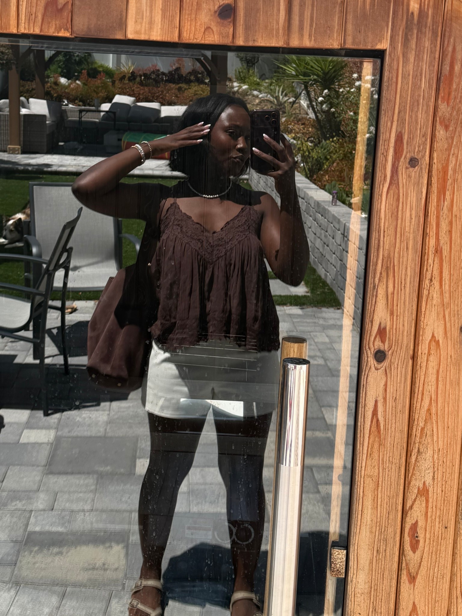 Flowy Free People brown cami💕

#LTKmomlife