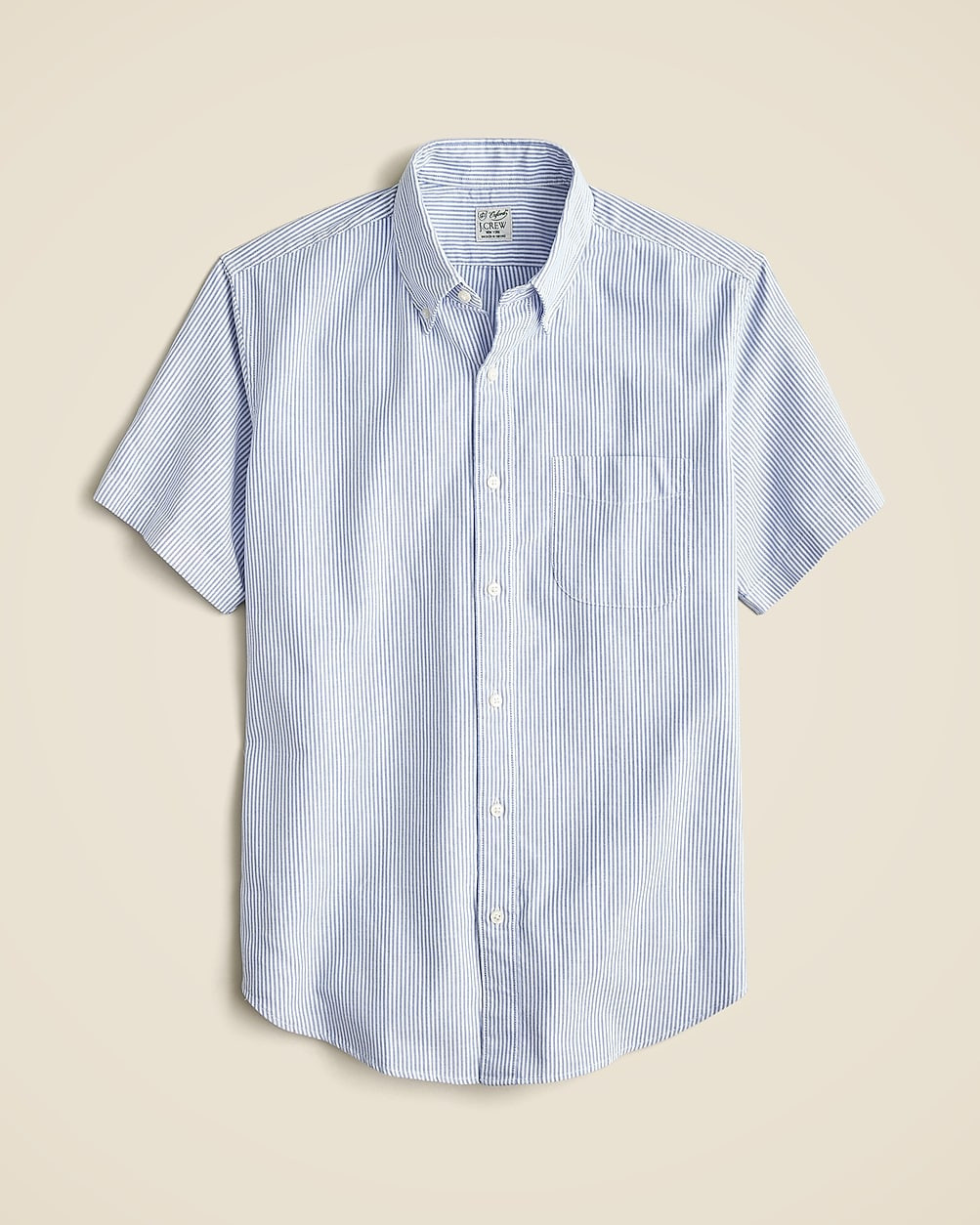 Short-sleeve Broken-in organic cotton oxford shirt | J. Crew US
