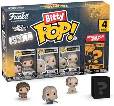 Funko Bitty POP! Lord of The Rings - Frodo, 4-Pack​ and A Surprise Mystery Mini Figure - 0.9 In... | Amazon (US)