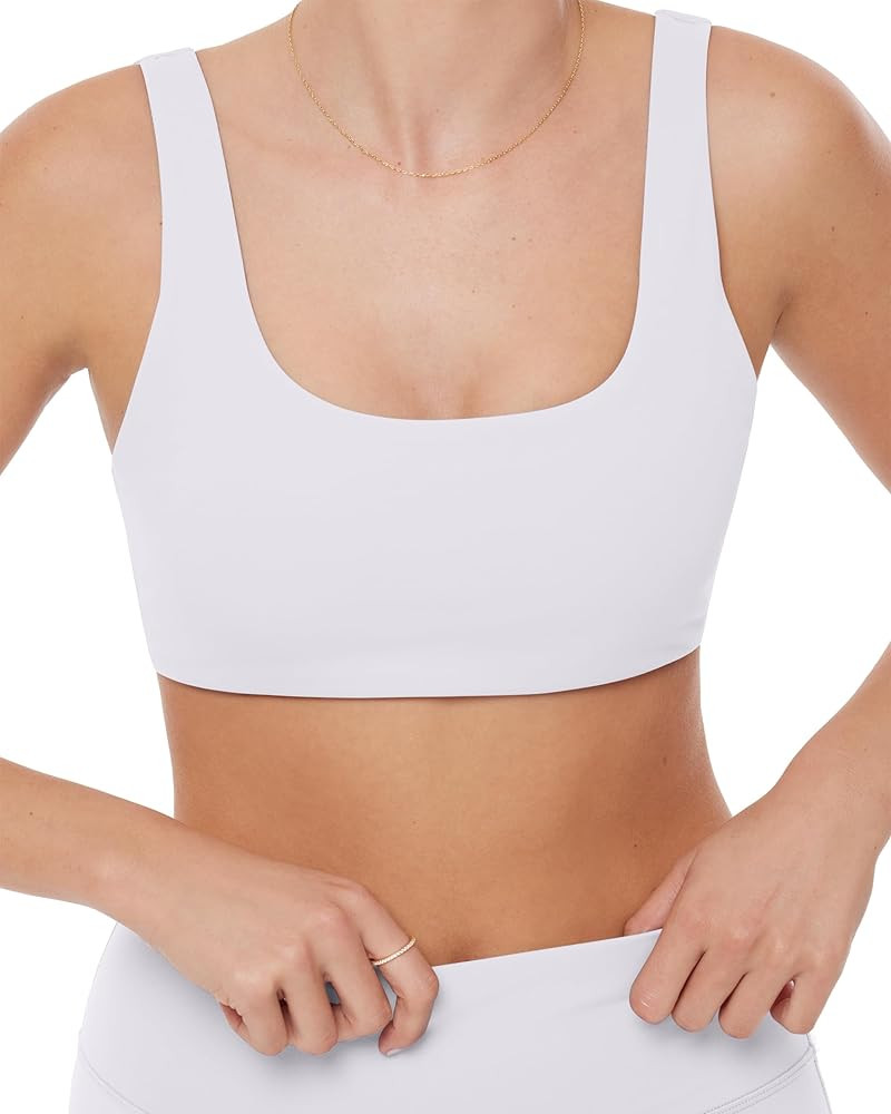 PAVOI ACTIVE Scoop Neck Bra | High Support | Medium Coverage for A-D/DD Cups Removable Pads Non-A... | Amazon (US)