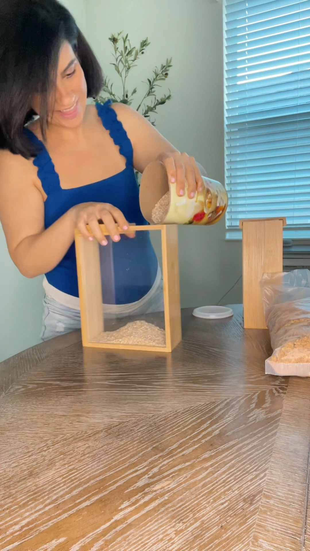 
I found the pantry upgrade we ALL needed—this food dispenser is the game changer you didn’t know you were missing.
No more ripped bags. No more mess. Just one satisfying twist and DONE.

If you’re obsessed with kitchen organization, love that aesthetic look, or just want life to be easier (hi, moms + meal preppers!), you need this in your home.

This 2L Bamboo Food Dispenser is perfect for cereal, rice, flour, snacks—you name it. And YES, it actually makes you want to organize your pantry.

#PantryGoals #APT1101 #KitchenHacks #OrganizationReel #CerealDispenser #PantryRestock #TikTokMadeMeBuyIt #AmazonFavorites #KitchenMustHaves #StorageSolutions #MomHack #SnackStation #BambooAesthetic #FoodStorageGoals #HomeInspo #KitchenOrganization #ViralFinds #ReelMustWatch #BeforeAndAfter #PantryTransformation

#LTKHome #LTKFindsUnder50 #LTKFamily