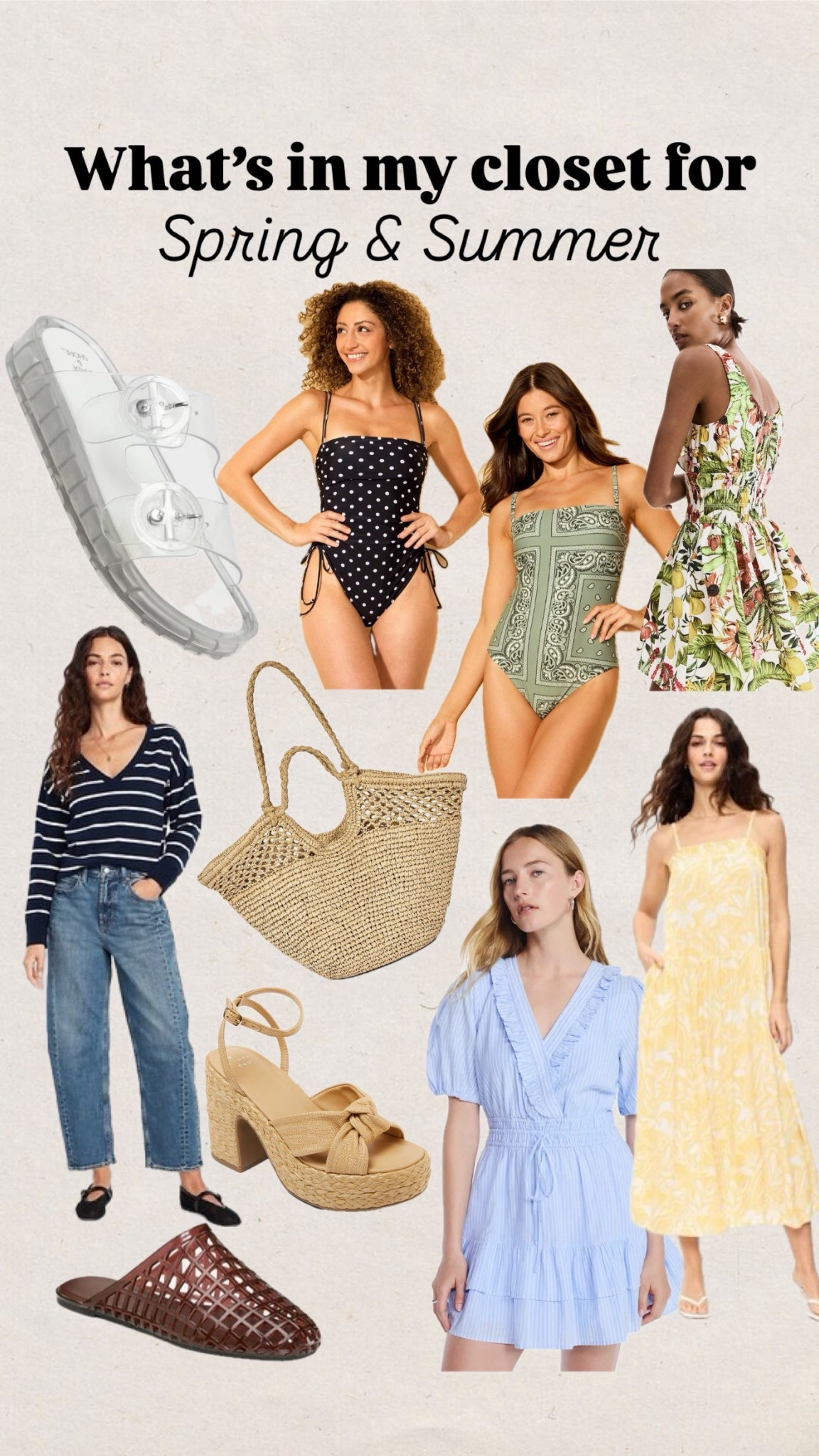 What’s in my closet
Sandals
Swimsuit
Bathing suit
One piece
Straw bag
Maxi Dress
Jeans
Platforms
Spring outfits 2026
Vacation outfits beach
Date night outfits
Spring dresses


#LTKTravel