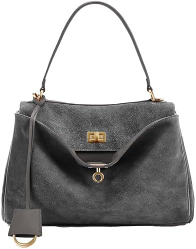 Genuine Leather Purse for Women: Suede Leather Tote Bag - Fashion Ladies Shoulder Handbag for Tra... | Amazon (US)