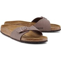 BIRKENSTOCK, Pantolette Madrid in taupe, Hausschuhe für Damen | Goertz (DE)