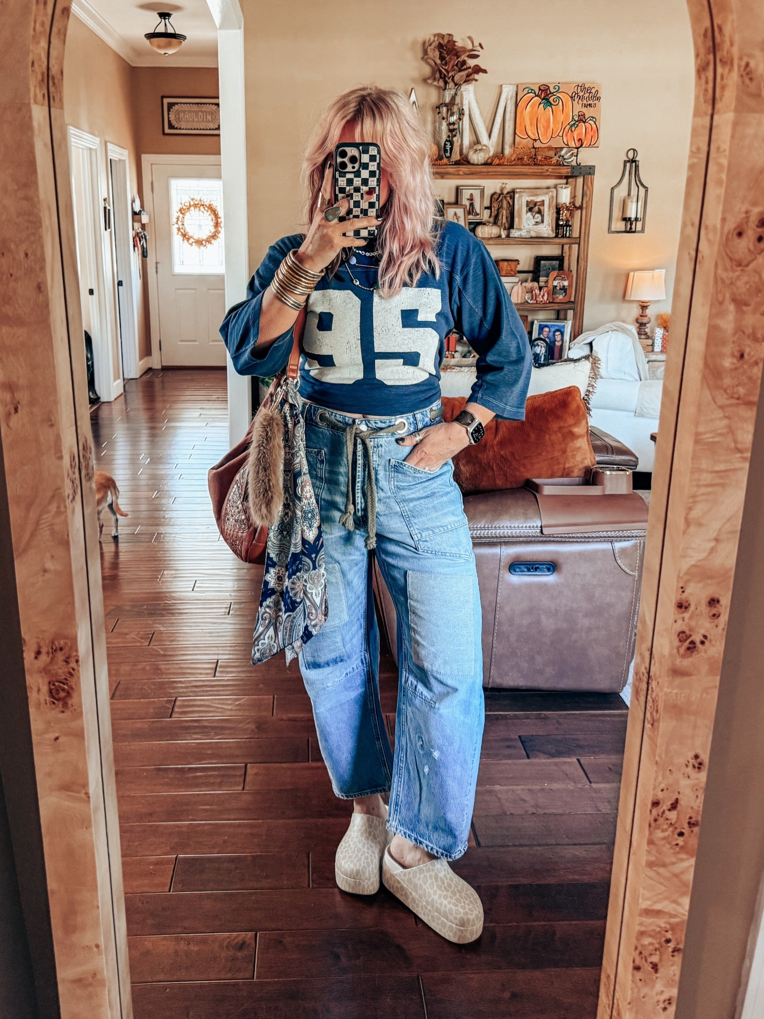 Love this 95 tee! I always love to find the year I graduated or the year I was born! Class of 95 here ♥️
My beaded necklace is @shopbeljoy save with code MANDIE25 
Varsity tee - small
Jeans - size 28
Crocs - I size down 

#LTKStyleTip #LTKFindsUnder100 #LTKOver40