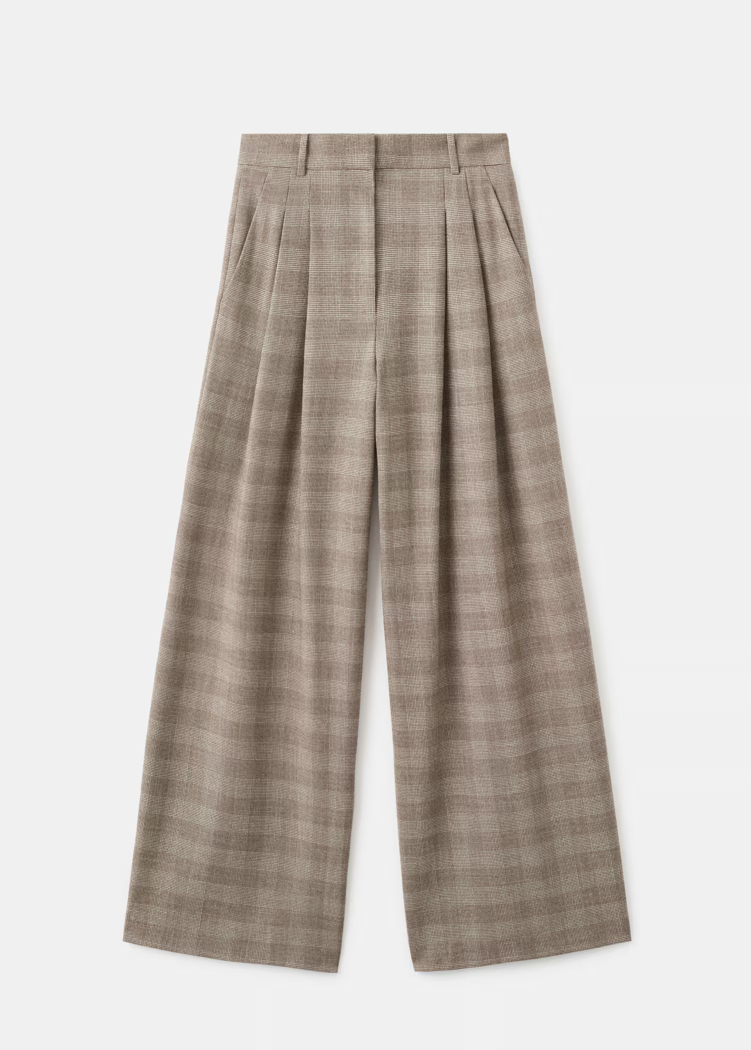 Wide-leg check suit pants - Women | MANGO USA | Mango (US/MX/AU)