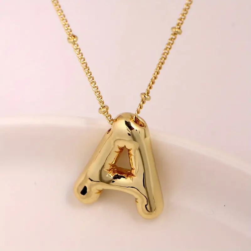 Stainless Steel Copper Chunky Alphabet Balloon Bubble - Temu Canada | Temu Affiliate Program