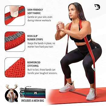 DMoose Fitness Fabric Resistance Bands for Working Out - Cloth Resistance Bands for Lunges, Squat... | Amazon (US)