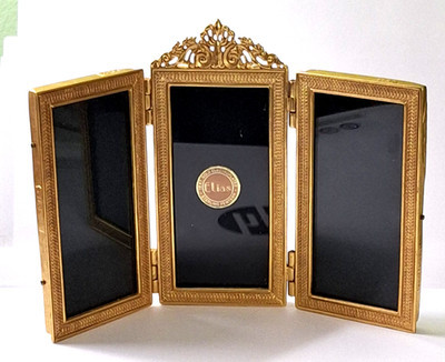 Elias Fine Pewter 18KT Gold Plated TRIPLE Picture Frame 1994 three photo Frames | eBay | eBay US