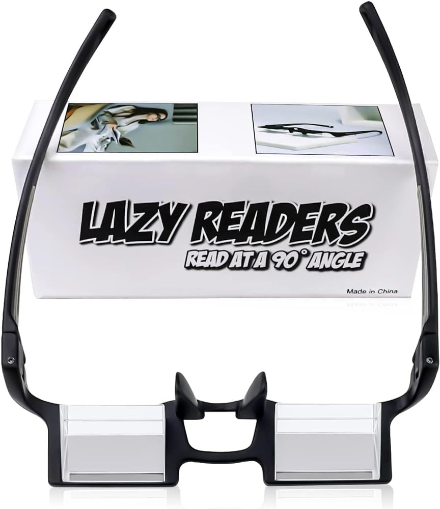 okcsc Lazy Reading Glasses Light Thinner Horizontal HD Glasses for Lying Down to Watch TV/Mobile ... | Amazon (US)