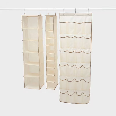 Hanging Closet Organizer Bundle Tan - Brightroom™ | Target
