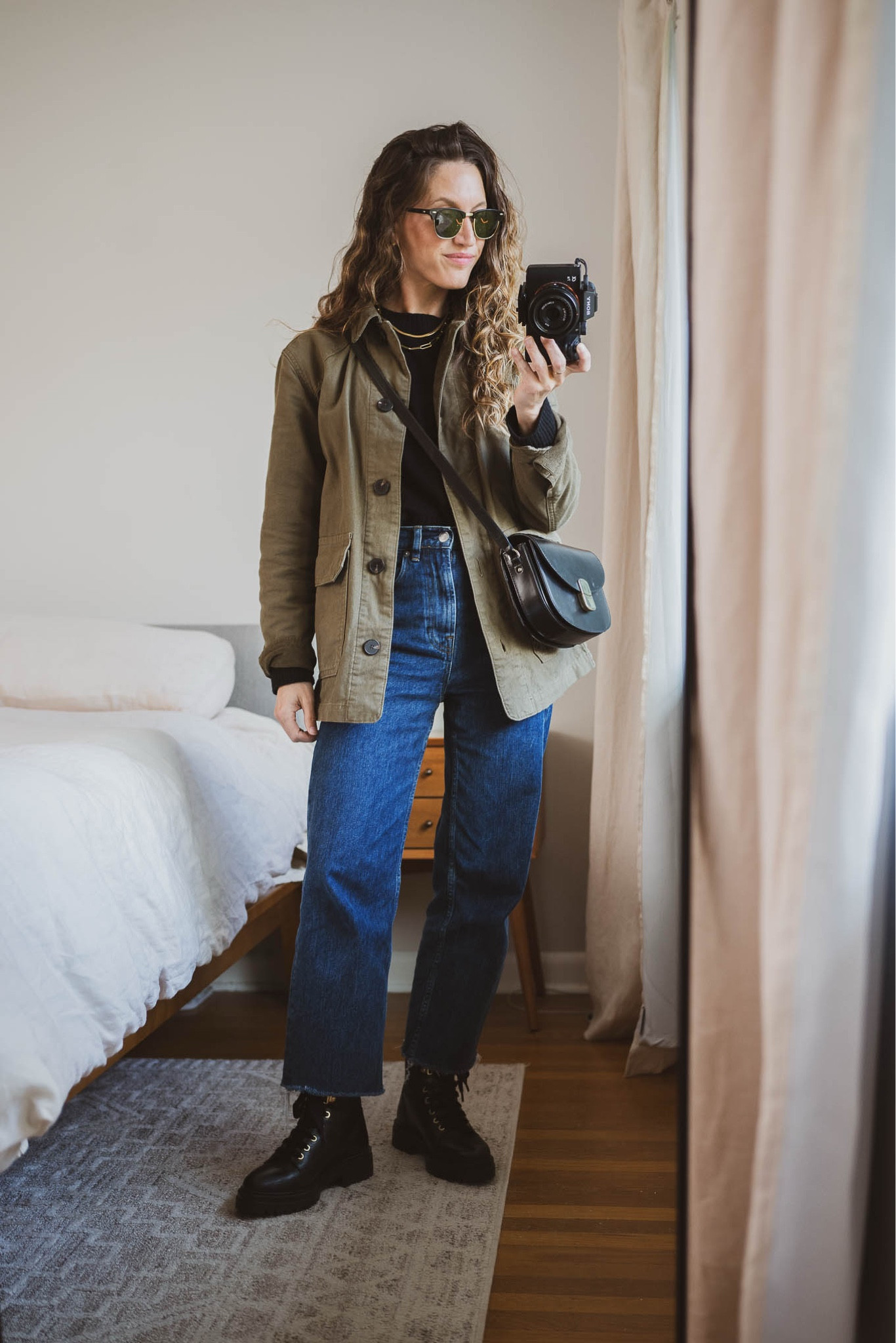 Daily Look 10.28.24

Everlane sweater, XS, TTS for a relaxed fit. Everlane jacket, XS, TTS. Everlane jeans, 24, I took my smaller size. Sèzane boots, TTS. Sèzane bag. Quince sunglasses. Herringbone necklace and Makena Hoops from Sela Designs, ASHLEYROHR10 for 10% off. Lola Paperclip Necklace from Sheena Marshall Jewelry, STITCHANDSALT for $10 off  

#LTKSaleAlert #LTKSeasonal #LTKOver40