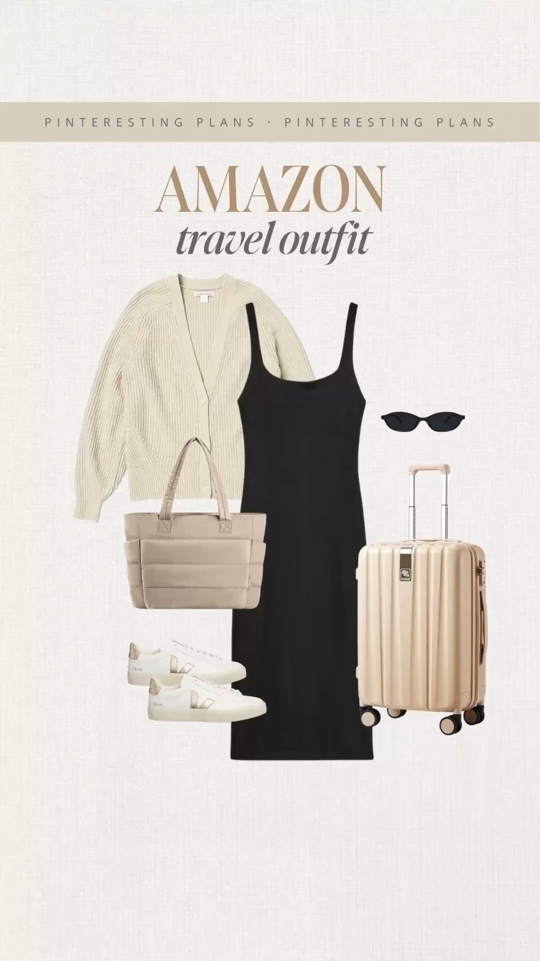 Amazon travel outfit 🙌🏻🙌🏻 Maxi dress, cardigan, luggage, duffel bag, sneakers, sunglasses, travel outfit, summer, travel, summer vacation

#LTKSeasonal #LTKStyleTip #LTKTravel