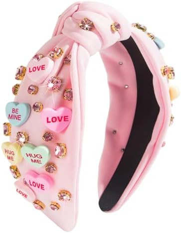 Danumei Valentines Headbands for Women Valentine’s Day Headband Candy Heart Hairband Valentine ... | Amazon (US)