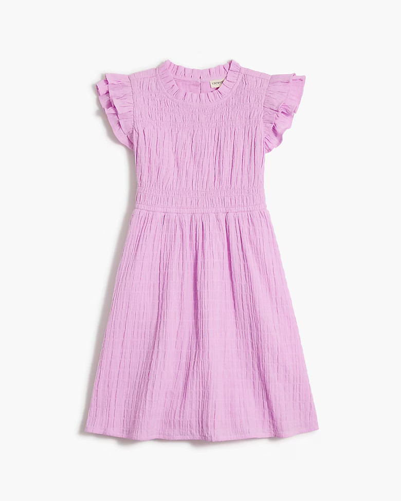 Girls' smocked gauze dress | J.Crew Factory