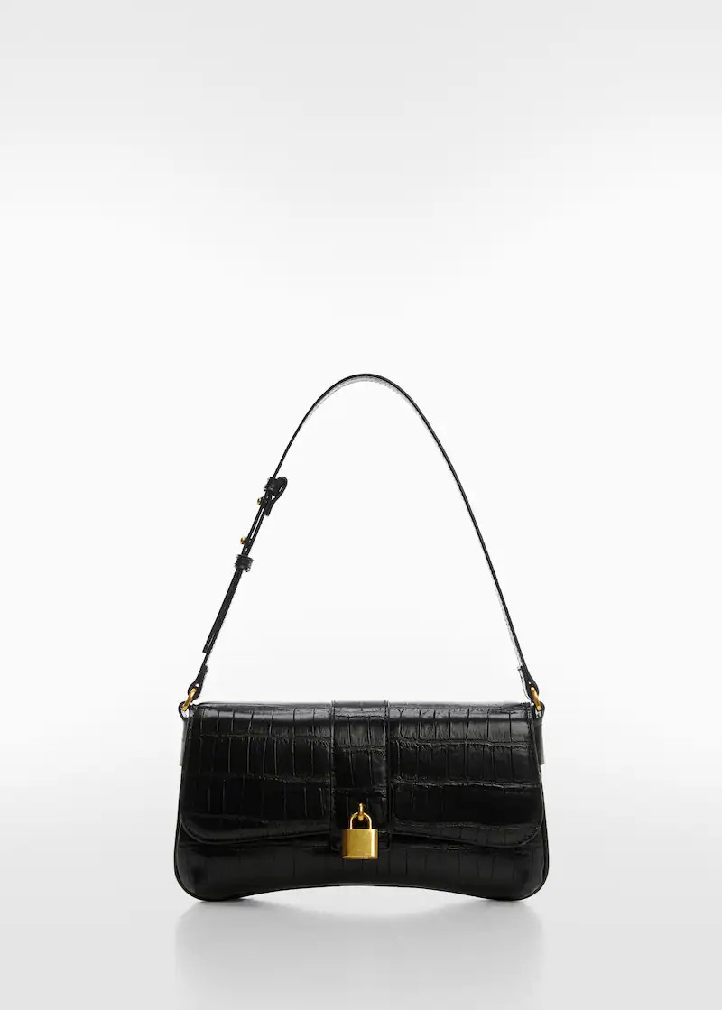 Schultertasche mit kroko-prägung -  Damen | Mango Deutschland | MANGO (DE)