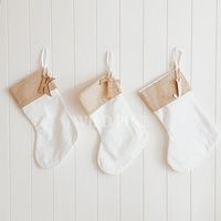 Christmas Stocking. Linen Personalised Stockings. Modern Farmhouse Christmas. Decorations | Etsy (US)