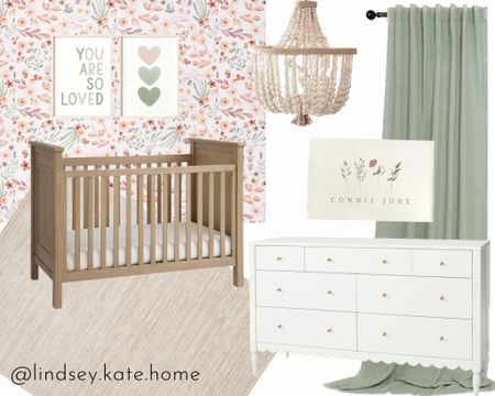 Wildflower floral girl nursery. 

#LTKbaby #LTKunder100 #LTKfamily