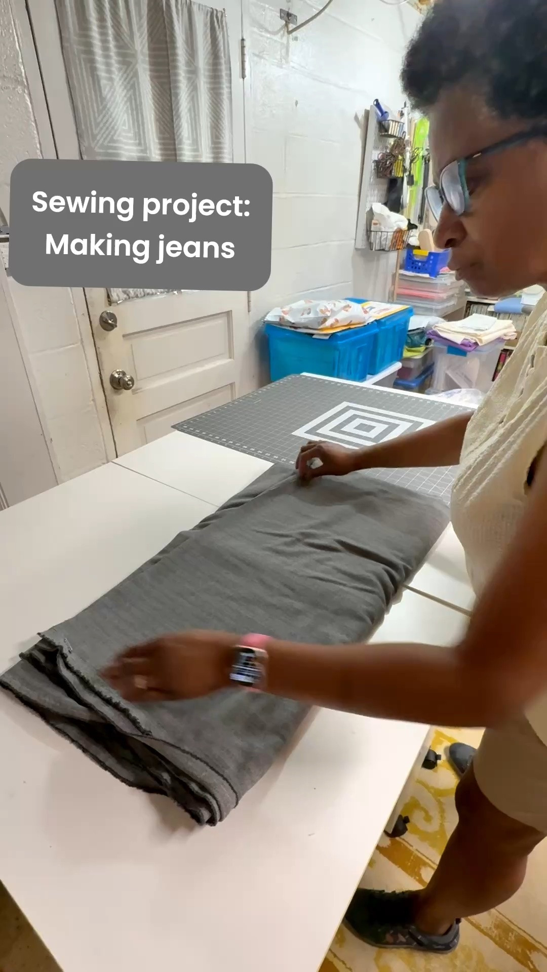 For this project I’m sewing myself another pair of jeans. Once I get my supplies together, it doesn’t take me too long to complete from start to finish.

#LTKdayinmylife #LTKvlog #LTKOver40