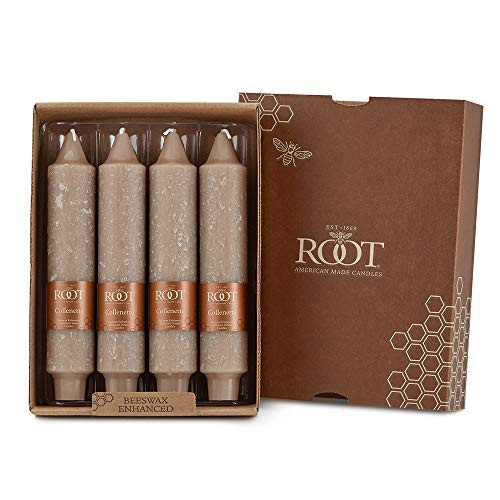 Root Candles Unscented Timberline Collenette 7-Inch Dinner Candles, 4-Count, Taupe | Amazon (US)