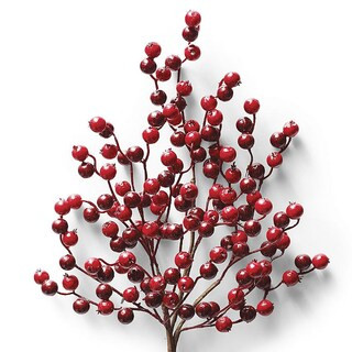 Red and Burgundy Berry Stem, Set of Six | Frontgate | Frontgate