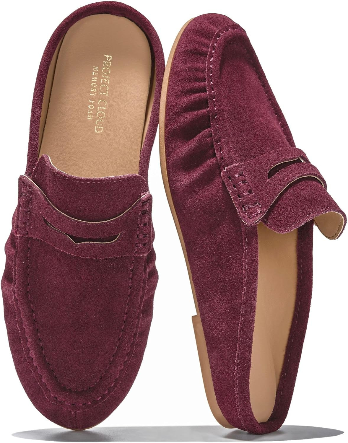 100% Genuine Leather Penny Loafers for Women Mule Footwear | Amazon (US)