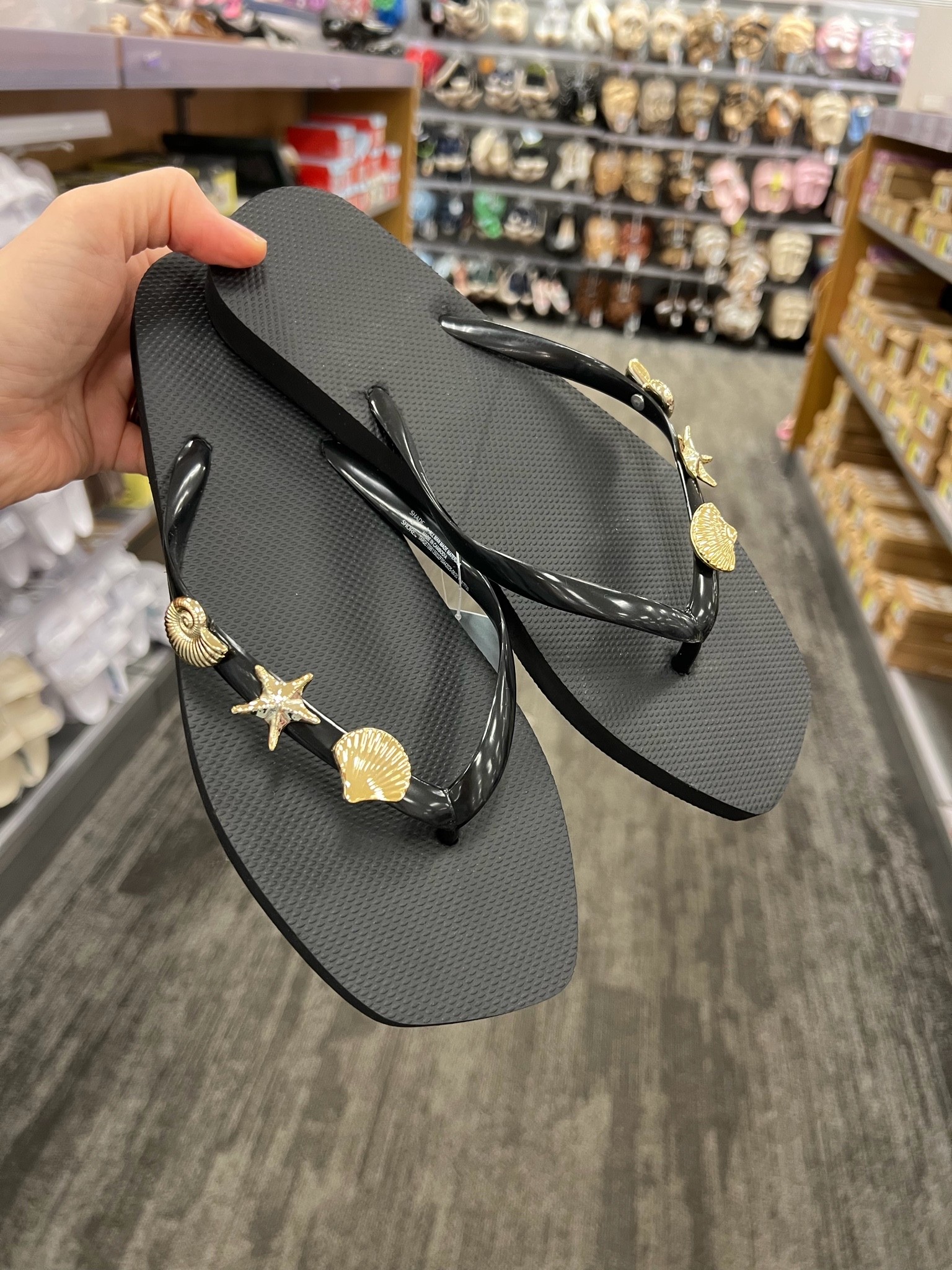 Target seashell charm flip flops for pool or beach on deal today only! #targetstyle

#LTKSaleAlert