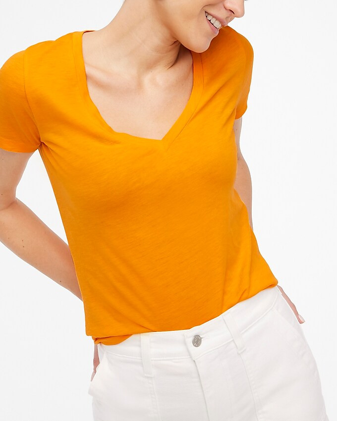 Vintage slub cotton V-neck tee | J.Crew Factory