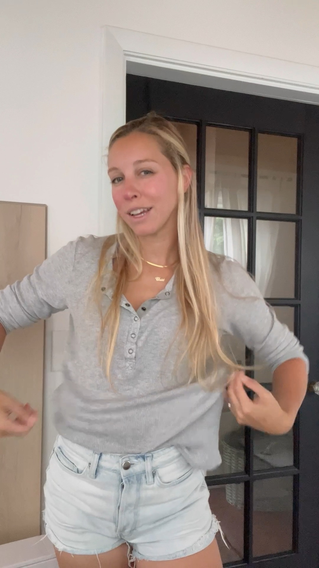 Long sleeve grey shirt is my favorite I actually wear it all fall winter long that I have multiples in this color and in multiple sizes! ✨Currently on sale✨Amazon tank is super comfortable and flattering, went with my normal size and fits great. Amazon fashion finds, aerie shirts, fall transition outfit, fall transition clothing, everyday casual outfits, comfortable, casual, cute

#LTKFind #LTKSale #LTKstyletip