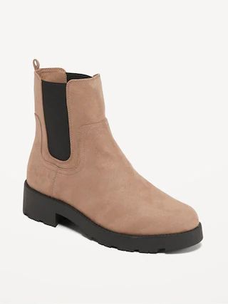 Faux-Suede Chelsea Boots for Women | Old Navy (CA)