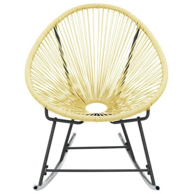Beige Poly Rattan Outdoor Acapulco Chair – Stylish Patio Seating | Wayfair North America