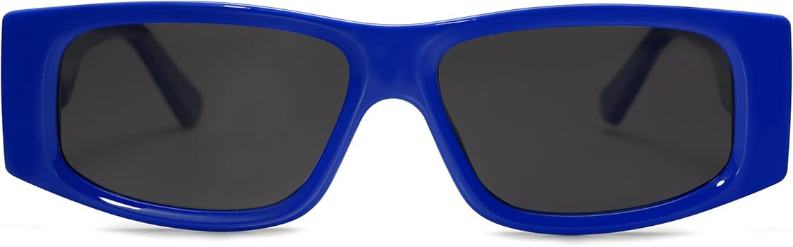 SOJOS Trendy Y2K Polarized Sunglasses for Women Men Luxury Designer Rectangle Sunnies SJ2228 | Amazon (US)