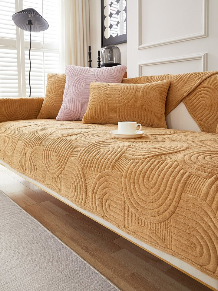 Modern Printed Slip Resistant Sofa Cover Towel Anti-Scratch All-Inclusive Dust-Proof Cushion Cove... | SHEIN