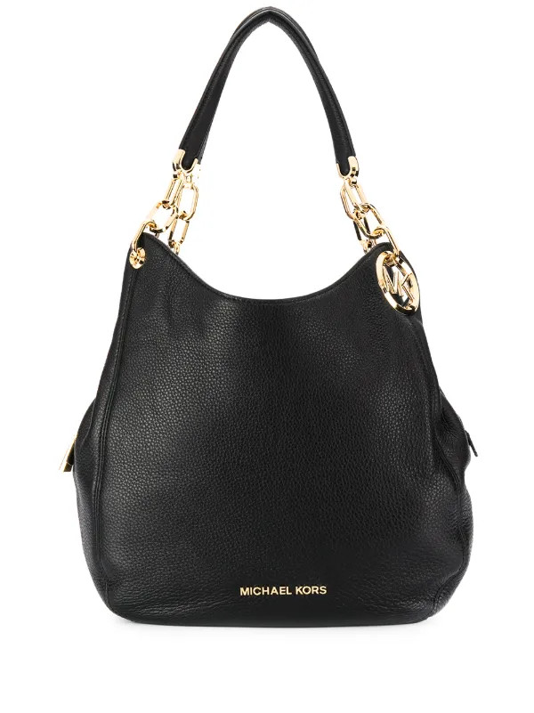 Michael Kors Large Lillie Shoulder Bag | Black | FARFETCH | Farfetch Global