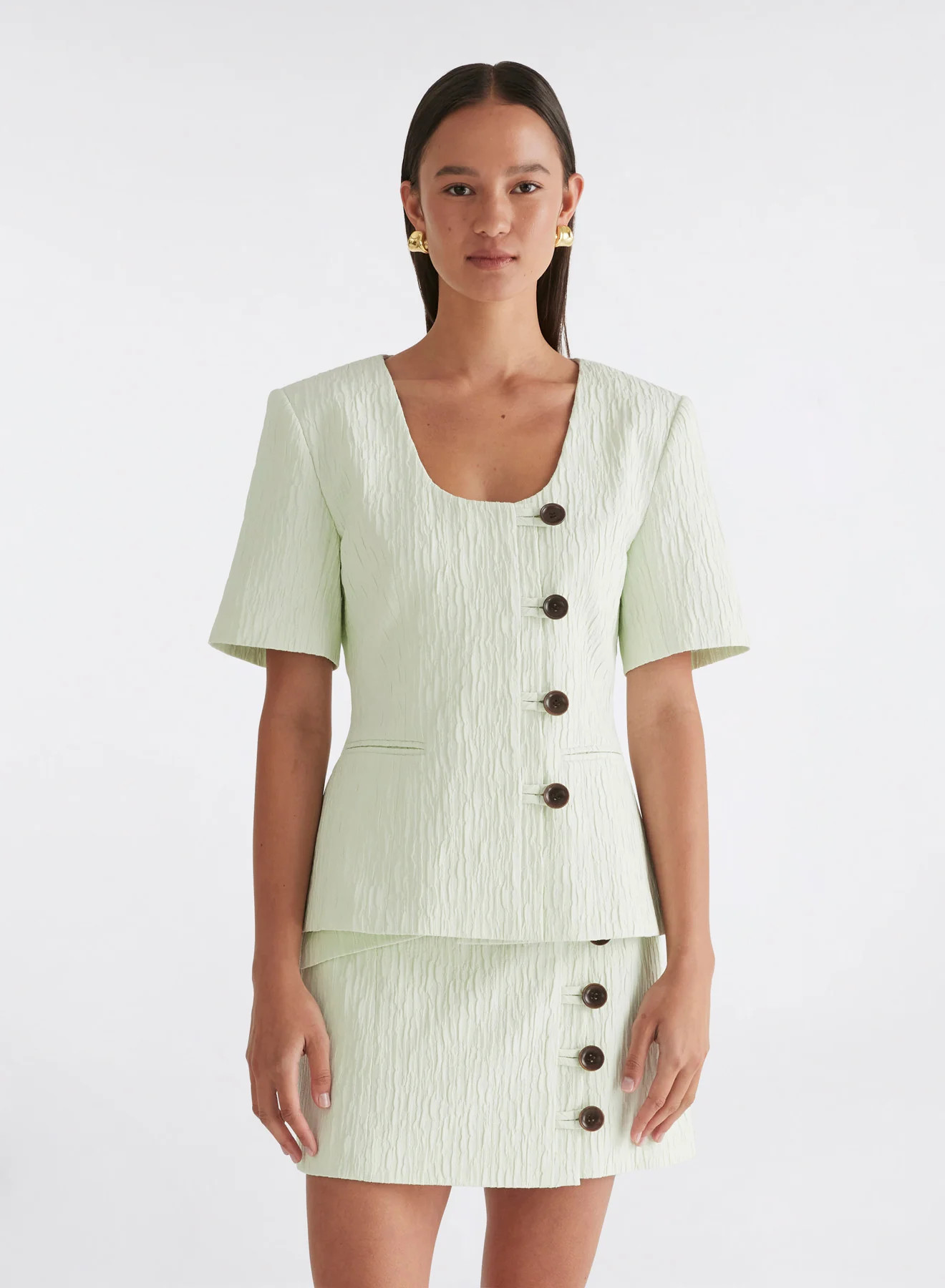 TAYLA TOP (PISTACHIO) | Anna Quan (Global)