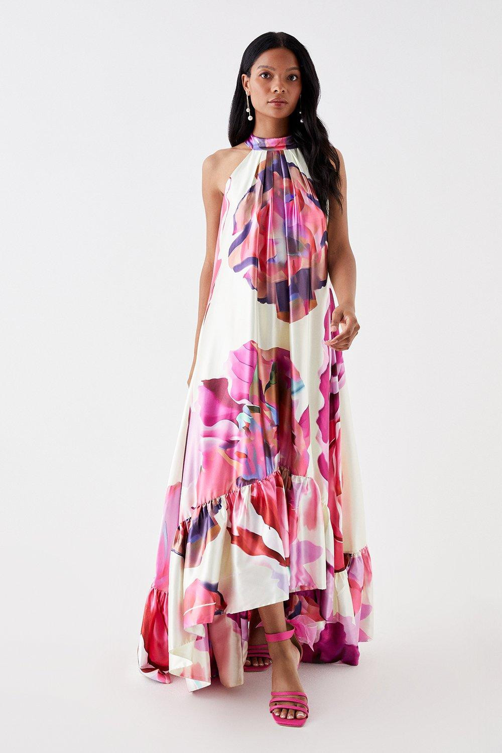 Petite Flowing Halter Maxi Dress | Coast UK & IE