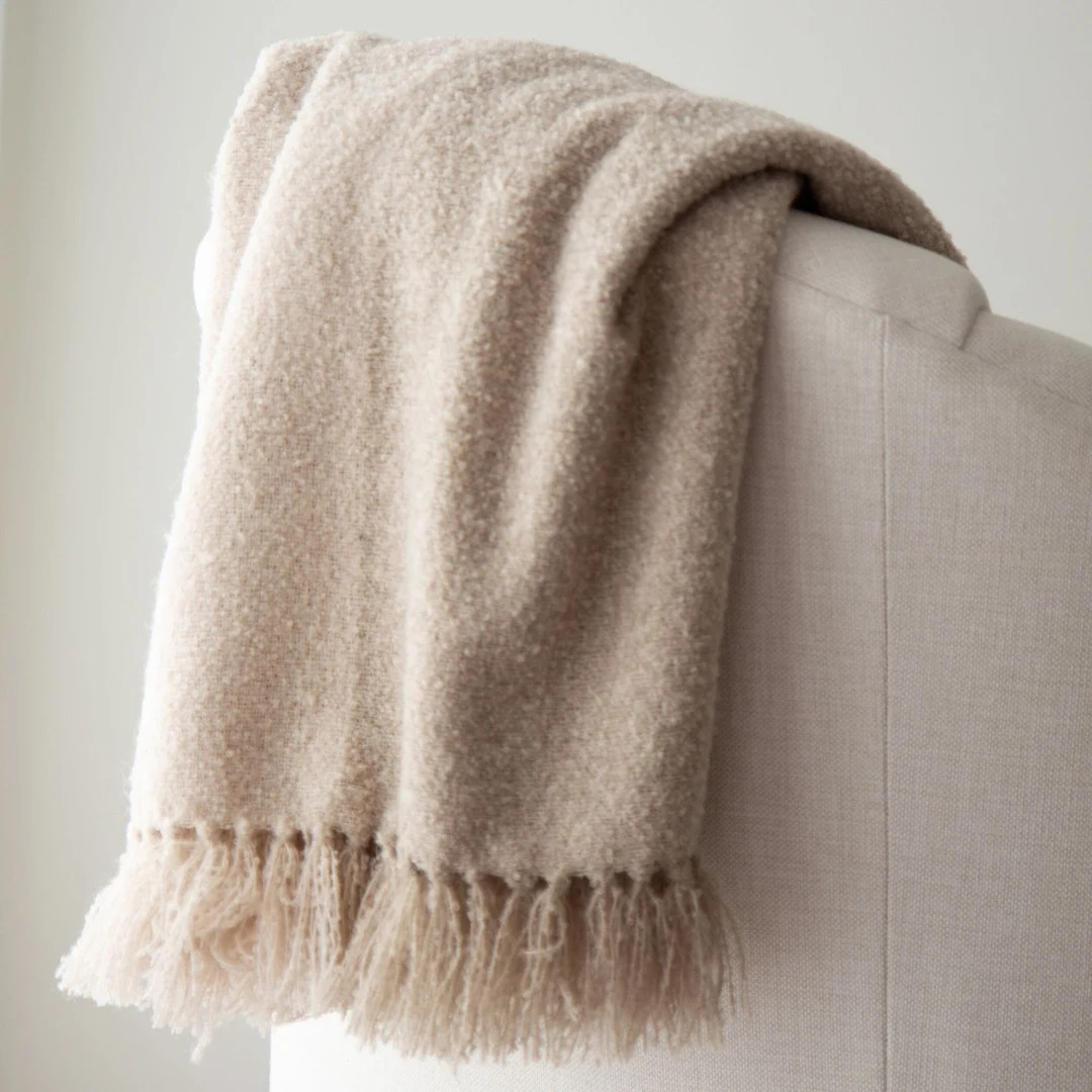 Hudson Valley Color Block Throw in Oatmeal 50x60 Oatmeal - Etsy | Etsy (US)