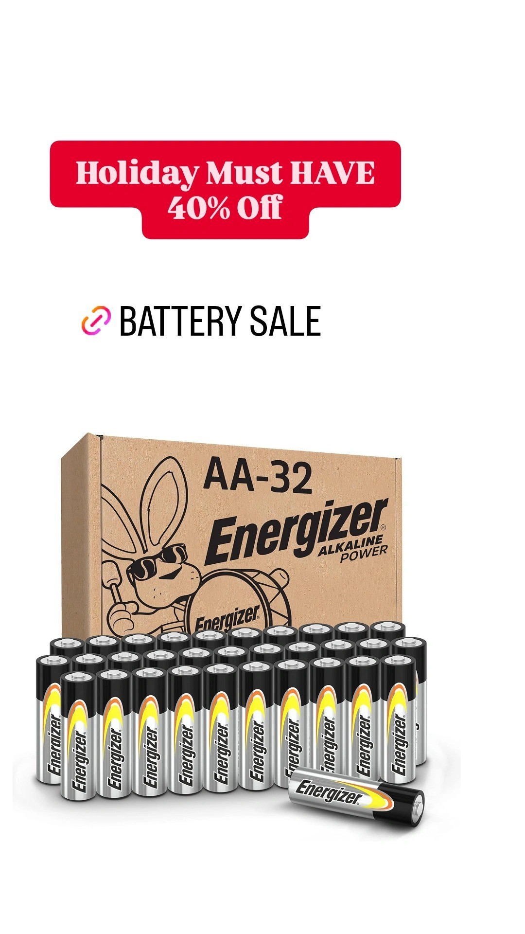 All those presents need batteries amazing cyber sale right now 

#LTKHoliday #LTKGiftGuide #LTKSaleAlert