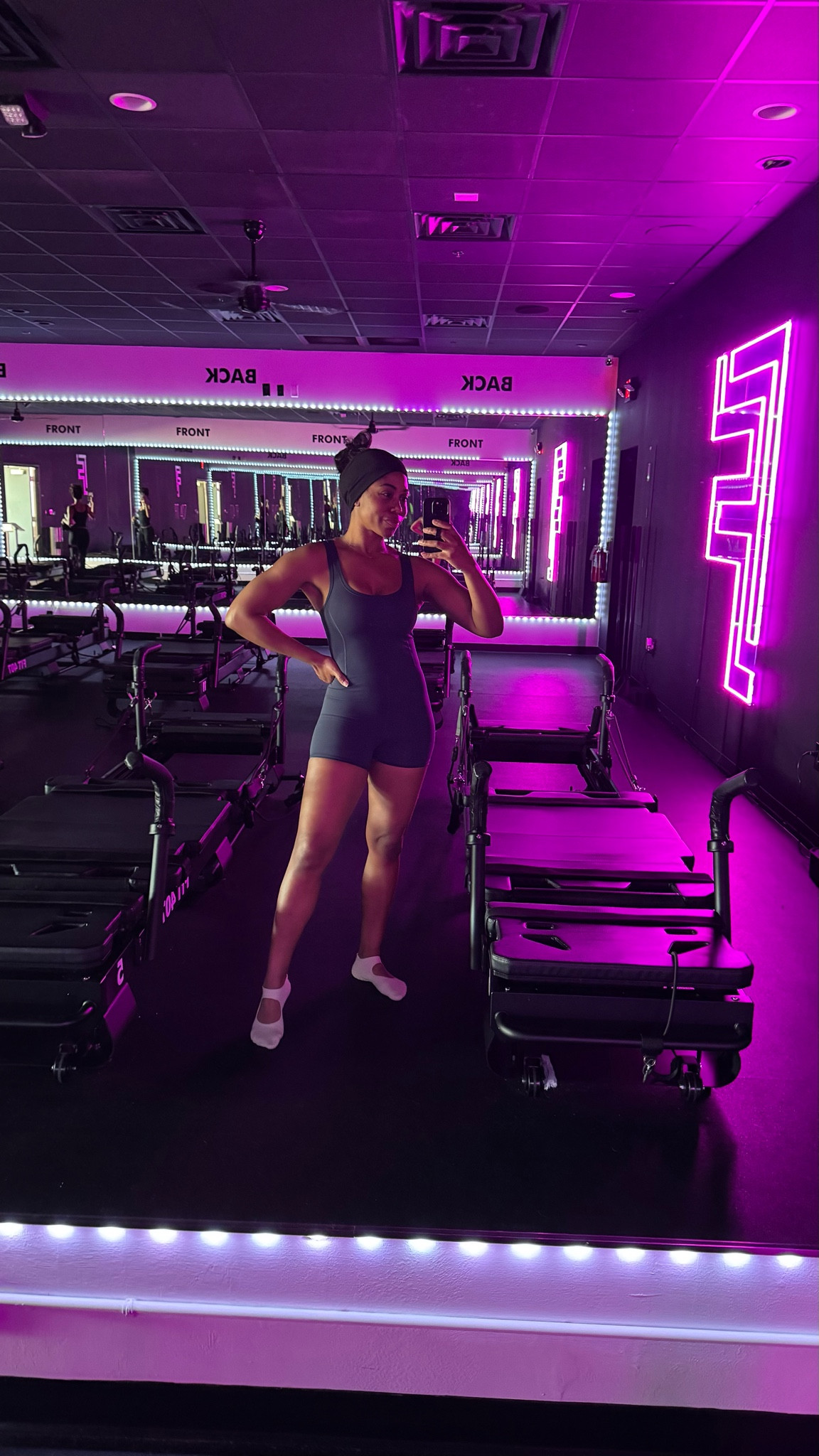 Pilates outfit of the day! I love a good one piece shorts look. Also linking my socks because they have a great grip and are super affordable. 

Workout outfit, Activewear 

#LTKActive #LTKFitness #LTKFindsUnder50