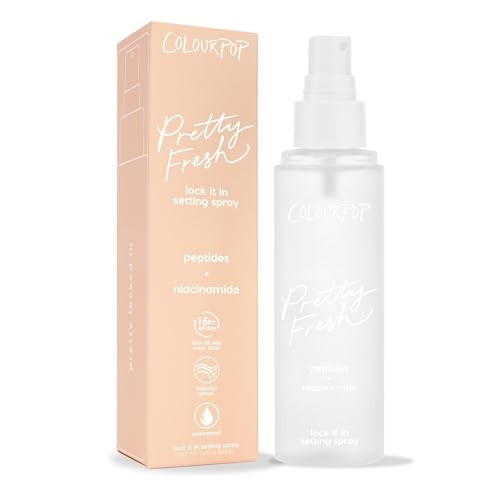 ColourPop Pretty Fresh Hydrating Setting Mist - Vegan Micro-Fine Makeup Finishing Spray with Hyaluronic Acid and Coconut Water for Dewy, Long-Lasting Wear - Lock It In (3.4 Fl Oz) | Amazon (US)