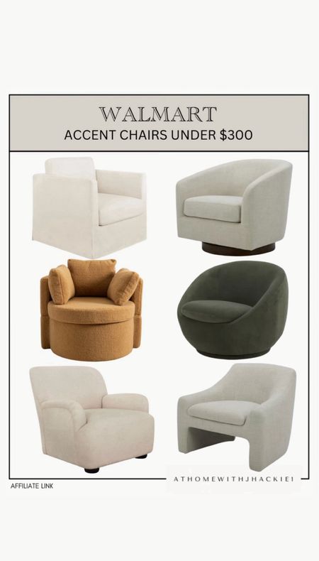 Walmart accent chairs under $300, accent chairs, Walmart chairs, boucle chair, swivel chair, accent chair on sale. 

Follow @athomewithjhackie1 on Instagram for more inspiration, weekend sales and daily finds. studio mcgee x target new arrivals, coming soon, new collection, fall collection, spring decor, console table, bedroom furniture, dining chair, counter stools, end table, side table, nightstands, framed art, art, wall decor, rugs, area rugs, target finds, target deal days, outdoor decor, patio, porch decor, sale alert, tj maxx, loloi, cane furniture, cane chair, pillows, throw pillow, arch mirror, gold mirror, brass mirror, vanity, lamps, world market, weekend sales, opalhouse, target, jungalow, boho, wayfair finds, sofa, couch, dining room, high end look for less, kirkland’s, cane, wicker, rattan, coastal, lamp, high end look for less, studio mcgee, mcgee and co, target, world market, sofas, couch, living room, bedroom, bedroom styling, loveseat, bench, magnolia, joanna gaines, pillows, pb, pottery barn, nightstand, cane furniture, throw blanket, console table, target, joanna gaines, hearth & hand, arch, cabinet, lamp,it look cane cabinet, amazon home, world market, arch cabinet, black cabinet, crate & barrel

#LTKstyletip #LTKhome