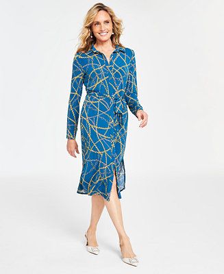 I.N.C. International Concepts Women's Printed Shirtdress, Created for Macy's - Macy's | Macys (US)