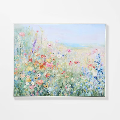 30"x24" Floral Landscape Wall Art - Threshold™ designed with Studio McGee | Target
