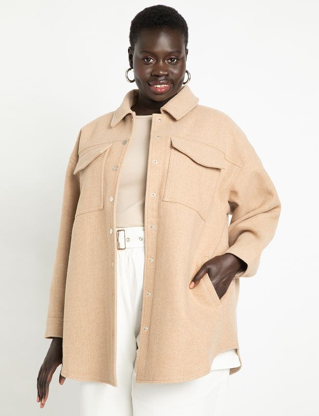 Oversized Shacket | Eloquii